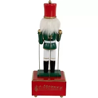 Northlight Musical And Animated Cymbalist - 12in Wood Plays Music Christmas Nutcracker