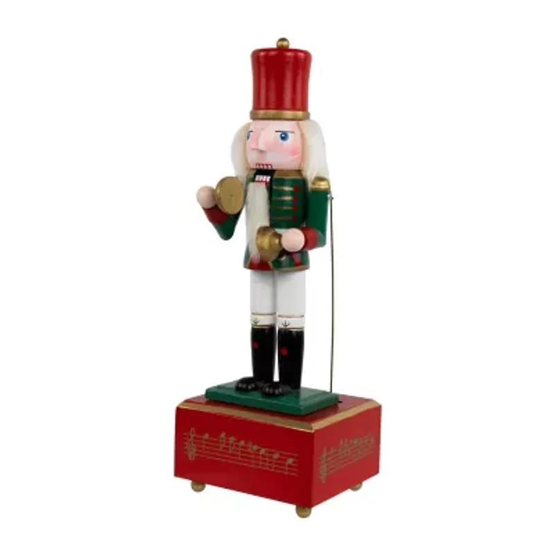 Northlight Musical And Animated Cymbalist - 12in Wood Plays Music Christmas Nutcracker