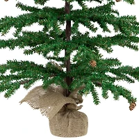 Northlight 3ft Medium Artificial With Mini Pine Cones In Burlap Base 3 Foot Pine Christmas Tree