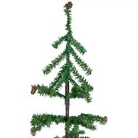 Northlight Medium With Mini Pine Cones In Burlap Base Unlit 3 Foot Pine Christmas Tree