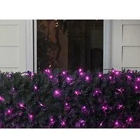 Northlight 4ft X 6ft Raspberry Pink Led Wide Angle - Green Wire Net Lights