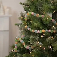 Northlight 6ft Pastel Faux Candy Frosted - Unlit Christmas Indoor Garland