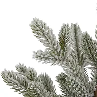 Northlight Mini Frosted In Santa Pot Unlit 1 Foot Christmas Tree