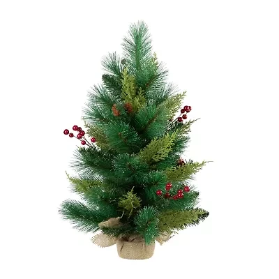 Northlight Spruce Pine Needle And Pinecone Artificial Unlit 2 Foot Pine Christmas Tree