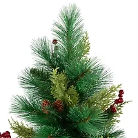 Northlight Spruce Pine Needle And Pinecone Artificial Unlit 2 Foot Pine Christmas Tree