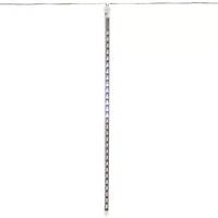 Northlight Set Of 10 White Led Snowfall Icicle Tube Lights - 20.5 Ft Clear Wire Indoor Icicle Lights