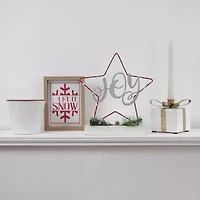 Northlight 4.5in Metal Gift Box Taper Candle Holder