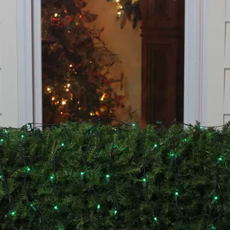 Northlight 150-Count - 6ft - Green - Green Wire Net Lights