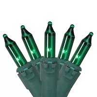 Northlight 150-Count - 6ft - Green - Green Wire Net Lights