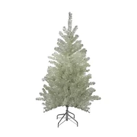 Northlight Metallic Platinum Artificial Tinsel - Unlit 4 1/2 Foot Christmas Tree