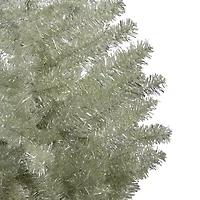 Northlight Metallic Platinum Artificial Tinsel - Unlit 4 1/2 Foot Christmas Tree