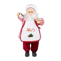 Northlight Animated And Musical Chef Claus With Hot Cocoa And Cookie - 24in Christmas Figurine