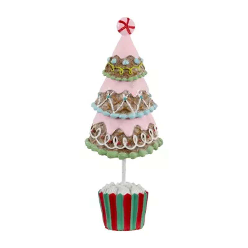 Northlight Frosted Waffle Cone Cupcake - 10.25in Pine Christmas Tree