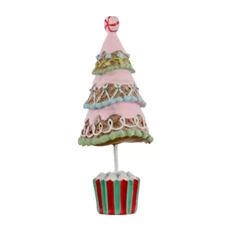 Northlight Frosted Waffle Cone Cupcake - 10.25in Pine Christmas Tree