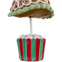 Northlight Frosted Waffle Cone Cupcake - 10.25in Pine Christmas Tree