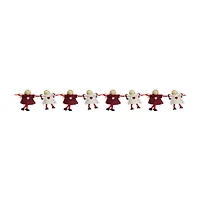 Northlight 4" Red And Beige Angel Dolls Christmas Indoor Garland