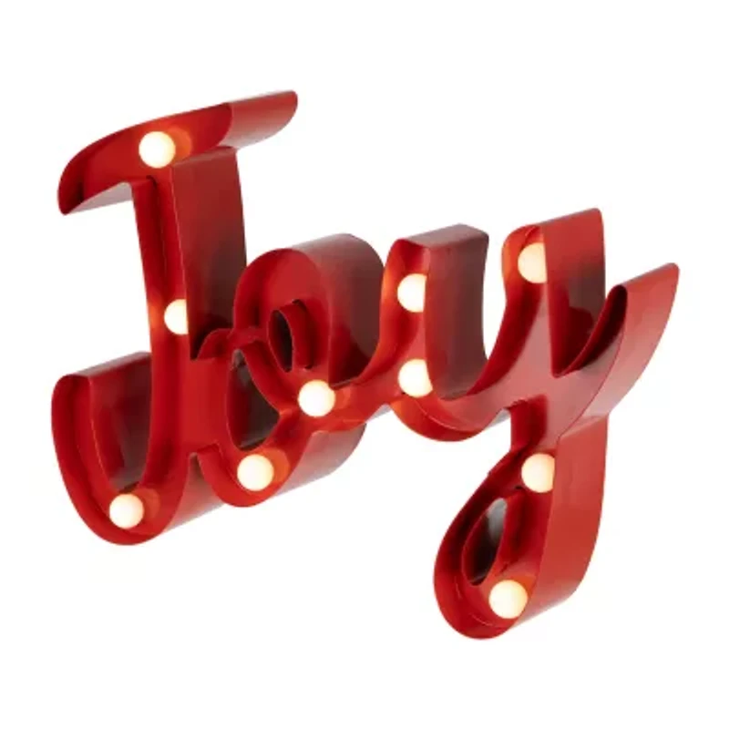 Northlight Lighted "Joy" - 11.25in Marquee Lights