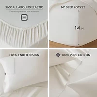 510 Design Soft Breathable 100% Cotton Sheet Set