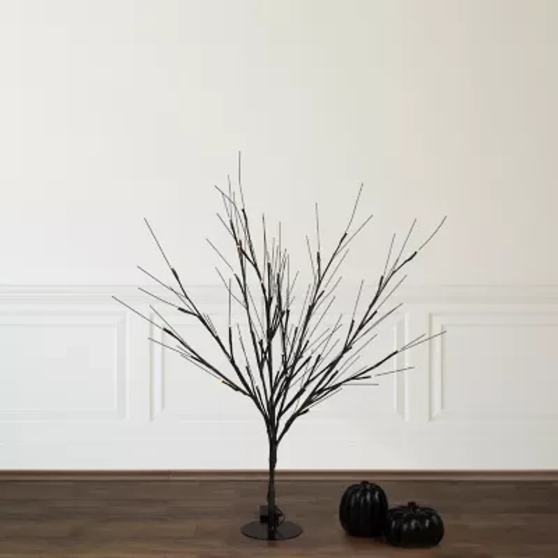 Northlight Pre-Lit Twig - Black - 39in - Warm White Led Lights Artificial Tree