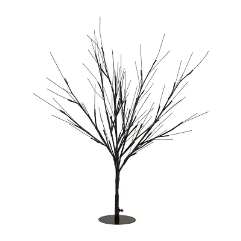 Northlight Pre-Lit Twig - Black - 39in - Warm White Led Lights Artificial Tree