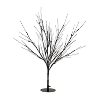 Northlight Pre-Lit Twig - Black - 39in - Warm White Led Lights Artificial Tree