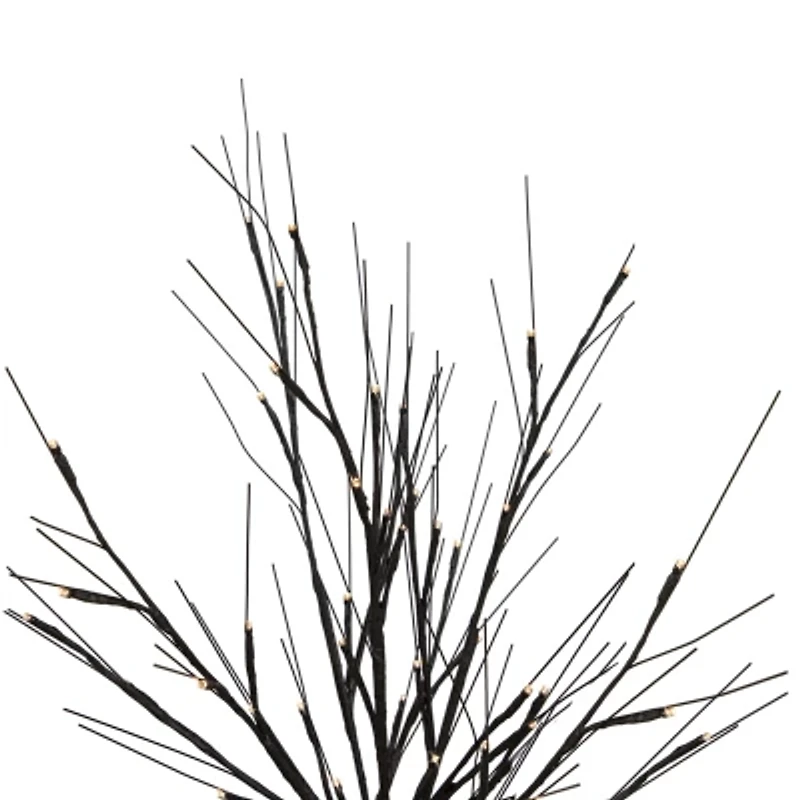 Northlight Pre-Lit Twig - Black - 39in - Warm White Led Lights Artificial Tree