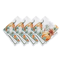 Elrene Home Fashions Pumpkin Harvest Vine 4-pc. Napkins