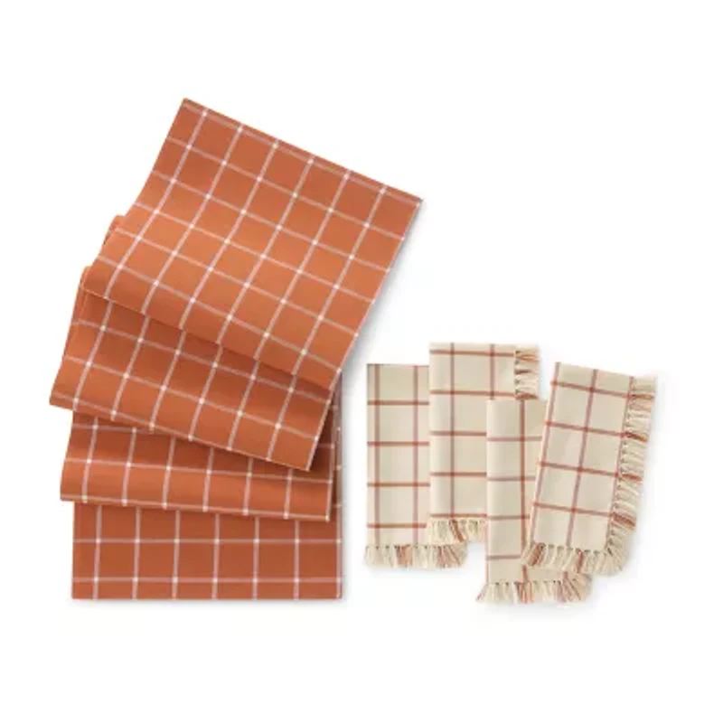 Elrene Home Fashions Windowpane 13"x70" Tablecloth