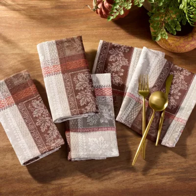 Elrene Home Fashions Windswept Harvest 8-pc. Napkins