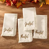 Elrene Home Fashions Fringed Harvest 4-pc. Napkins