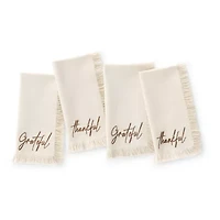 Elrene Home Fashions Fringed Harvest 4-pc. Napkins