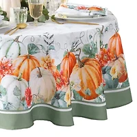 Elrene Home Fashions Pumpkin Harvest Vine Tablecloth