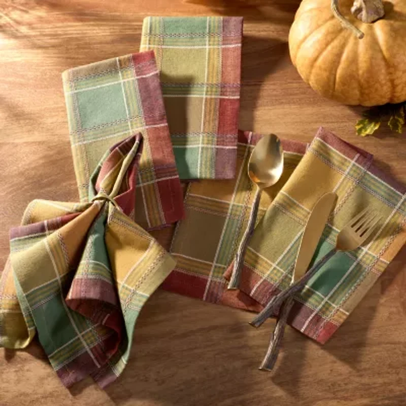 Elrene Home Fashions Autumn Acres 8-pc. Napkins