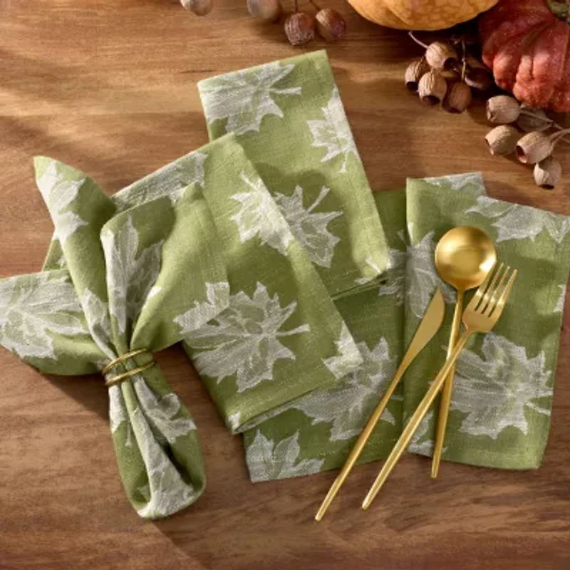 Elrene Home Fashions Falling Leaves 8-pc. Napkins