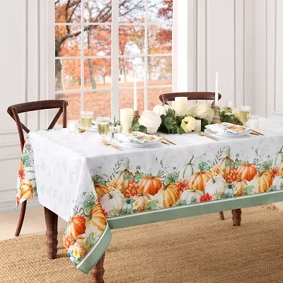 Elrene Home Fashions Pumpkin Harvest Vine Tablecloth