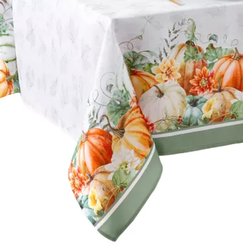 Elrene Home Fashions Pumpkin Harvest Vine Tablecloth