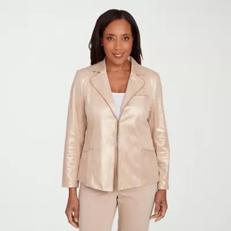 Alfred Dunner Urban Legend Womens Lightweight Jacket