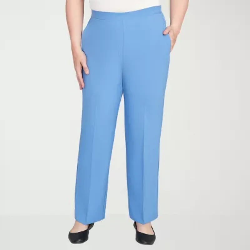 Alfred Dunner Business As Usual Womens Straight Pull-On Pant
