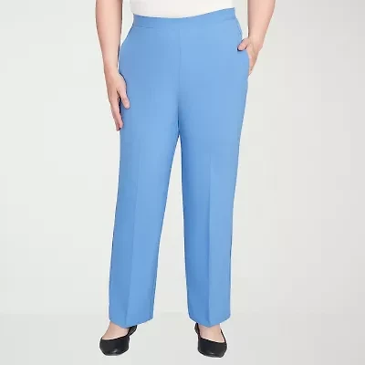 Alfred Dunner Business As Usual Womens Straight Pull-On Pant