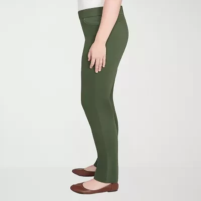 Alfred Dunner Mount Laurel Womens Straight Pull-On Pant