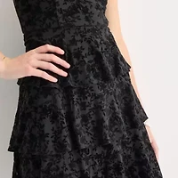 by&by Womens Juniors Fit + Flare Dress