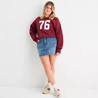 Forever 21 Womens Mid Rise Denim Skirt Juniors