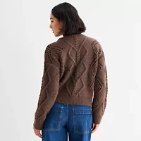 a.n.a Womens Crew Neck Long Sleeve Pullover Sweater