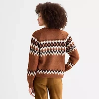 a.n.a Womens Crew Neck Long Sleeve Pullover Sweater