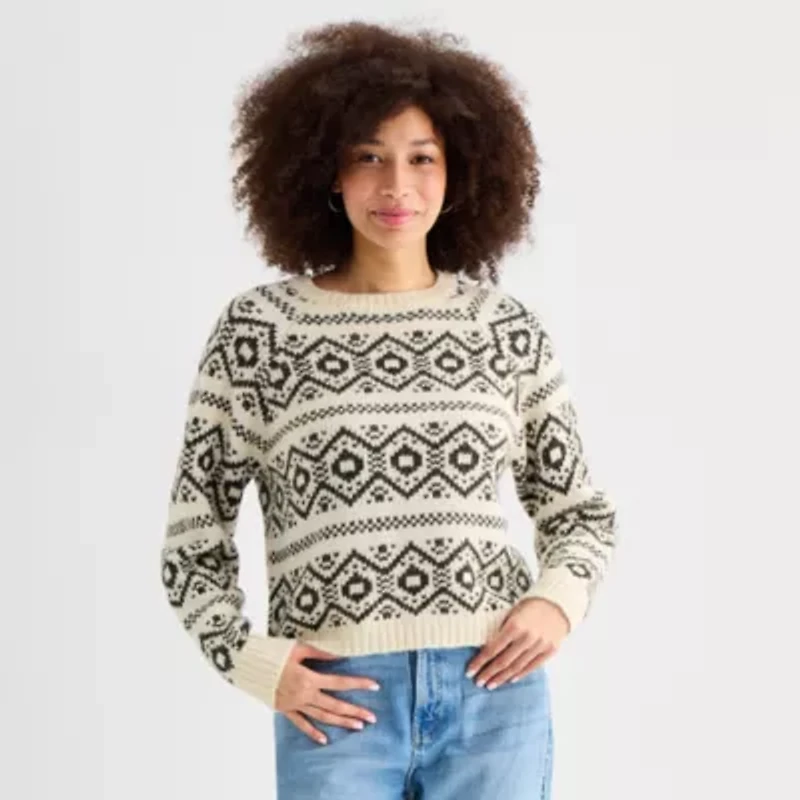 a.n.a Womens Crew Neck Long Sleeve Pullover Sweater