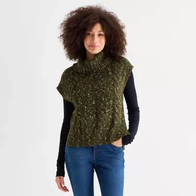 a.n.a Womens Turtleneck Sweater Vest
