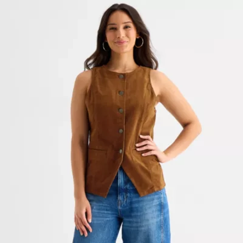 a.n.a Womens Round Neck Vest