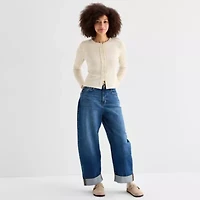 a.n.a Womens Crew Neck Long Sleeve T-Shirt