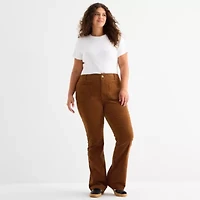 a.n.a Womens Plus Highest Rise Flare Corduroy Pant
