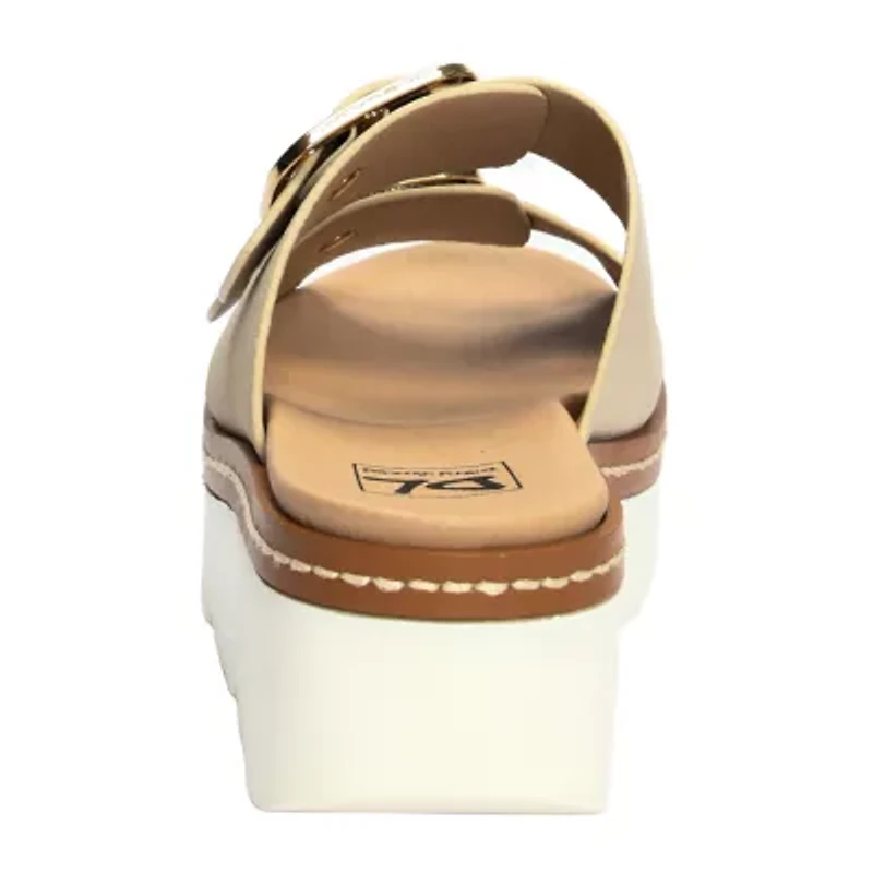 Dirty Laundry Stanton Womens Adjustable Strap Footbed Sandals